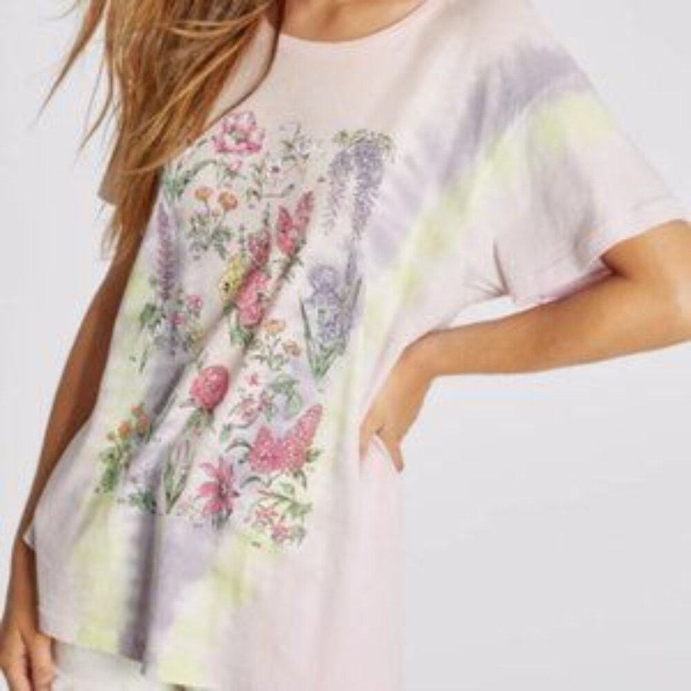 Wildfox Flower Study Manchester T Shirt Small